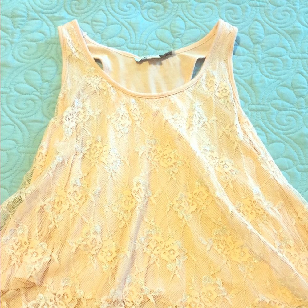 Forever 21 tank top with lace